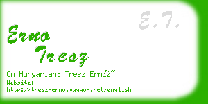 erno tresz business card